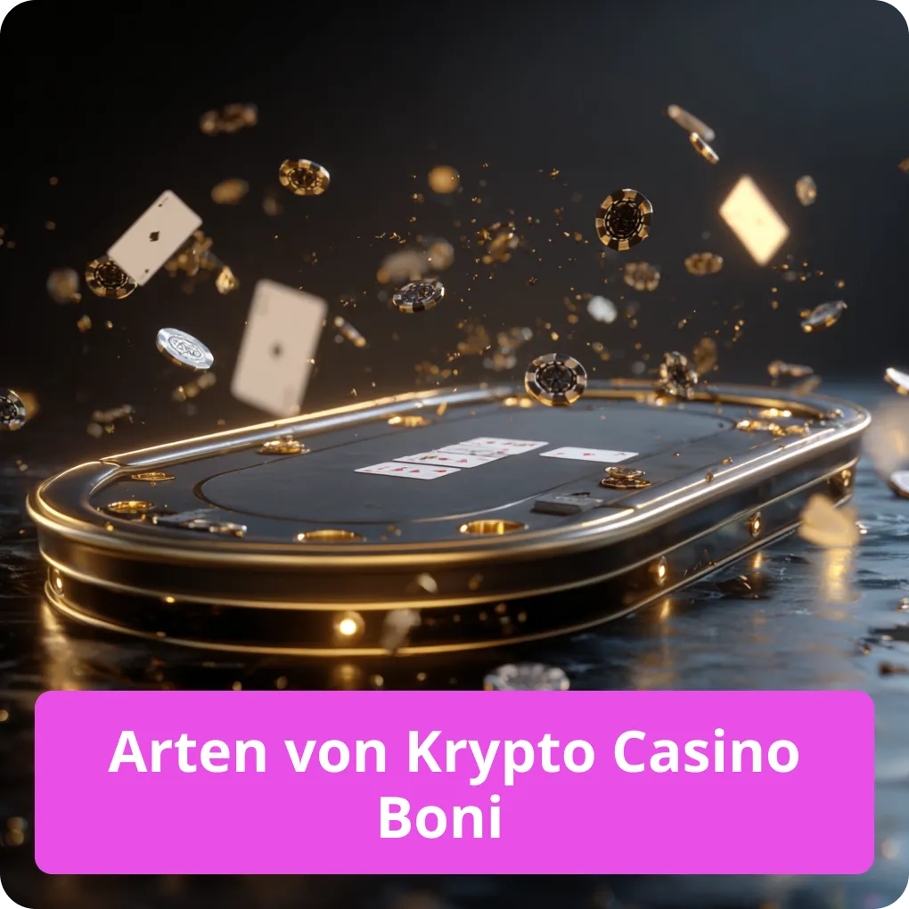 Arten von Krypto Casino Boni